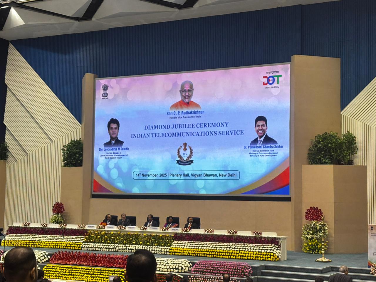 Indian Telecommunications Service marks 60 years, VP C P Radhakrishnan hails Digital Transformation