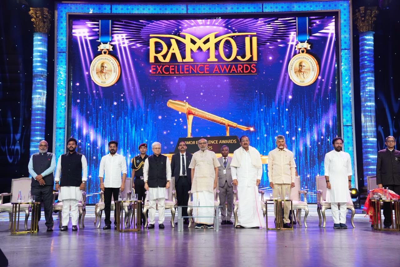 Vice-President C.P. Radhakrishnan Urges Media to Be Partners in Nation-Building at Ramoji Excellence Awards 2025