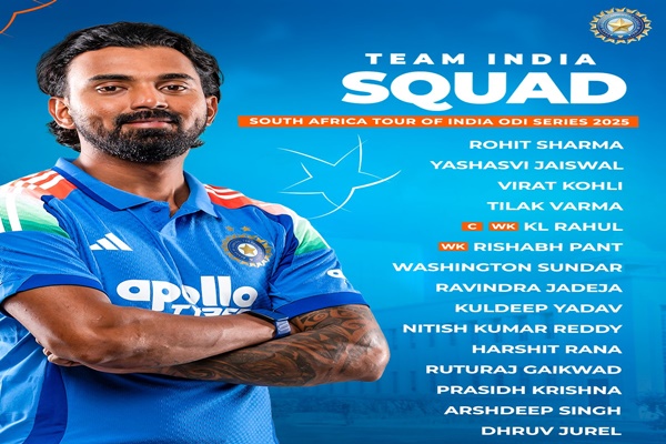 KL Rahul Named India’s ODI Captain for South Africa Series