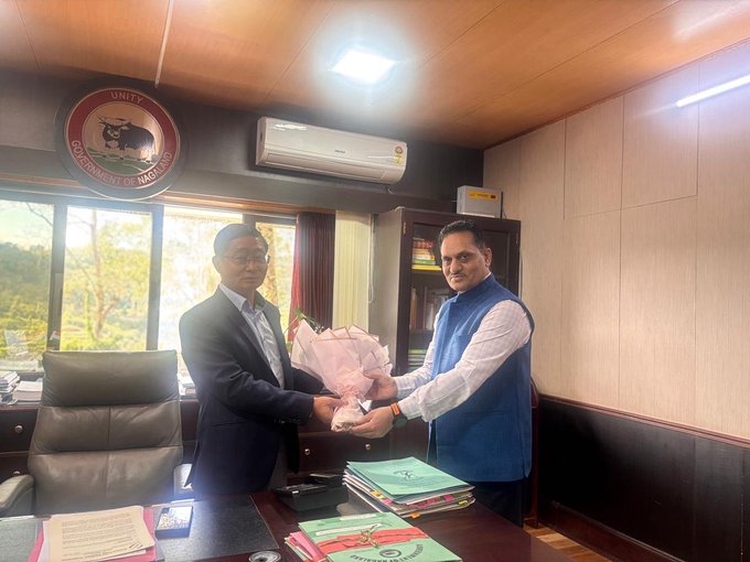 Akashvani DG Rajeev Kumar Jain Visits Kohima, Praises Multilingual Outreach