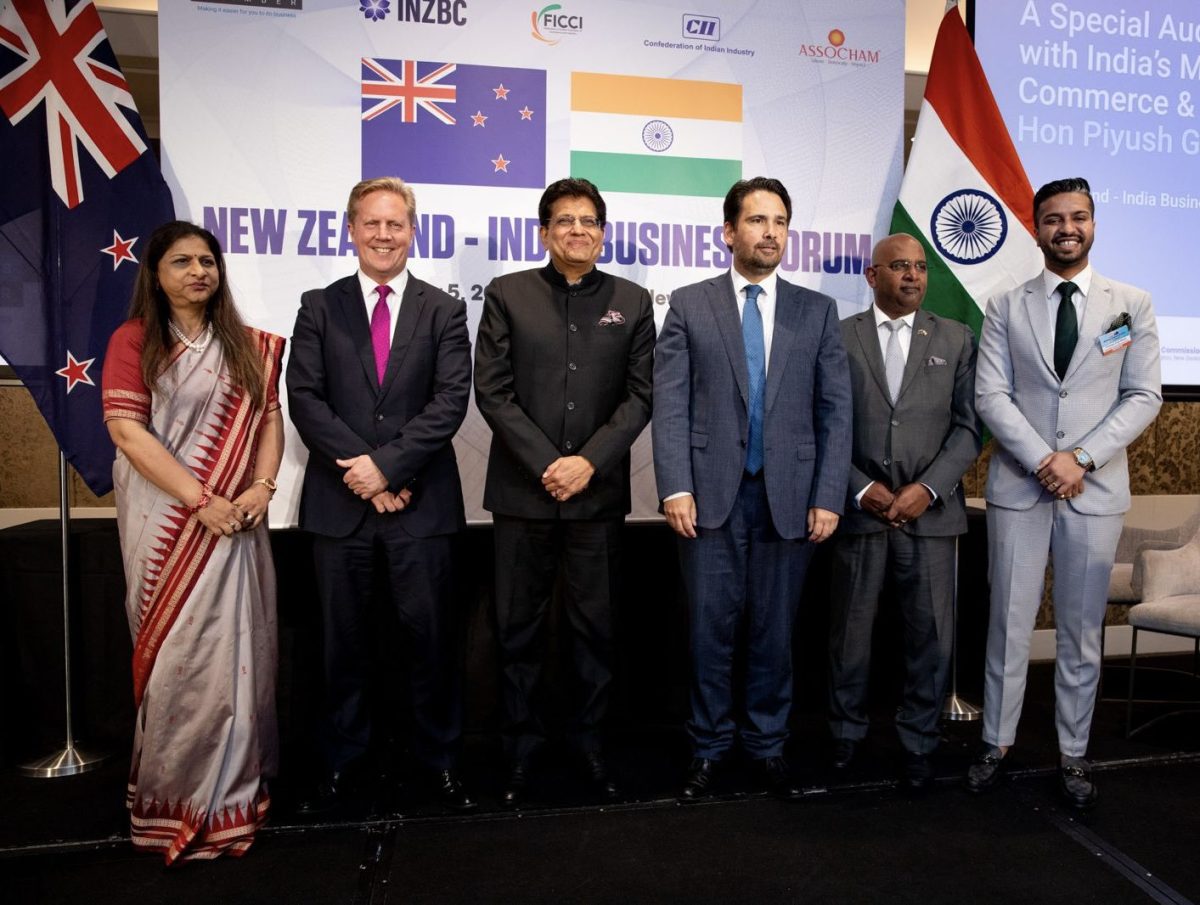 Commerce and Industry Minister Piyush Goyal Meets New Zealand Counterpart Todd McClay at India-New Zealand Business Forum