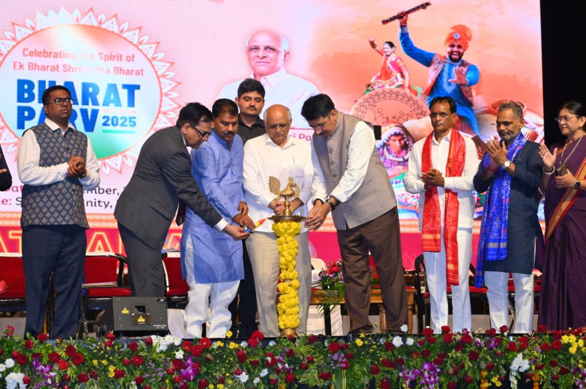 Chief Minister Bhupendra Patel Inaugurates Bharat Parv at Ekta Nagar in Gujarat