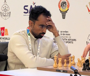بھارت کے گرینڈ ماسٹر Karthik Venkataraman گوا کے Panaji میں FIDE شطرنج عالمی کپ 2025 کے چوتھے راؤنڈ میں پہنچ گئے ہیں۔
