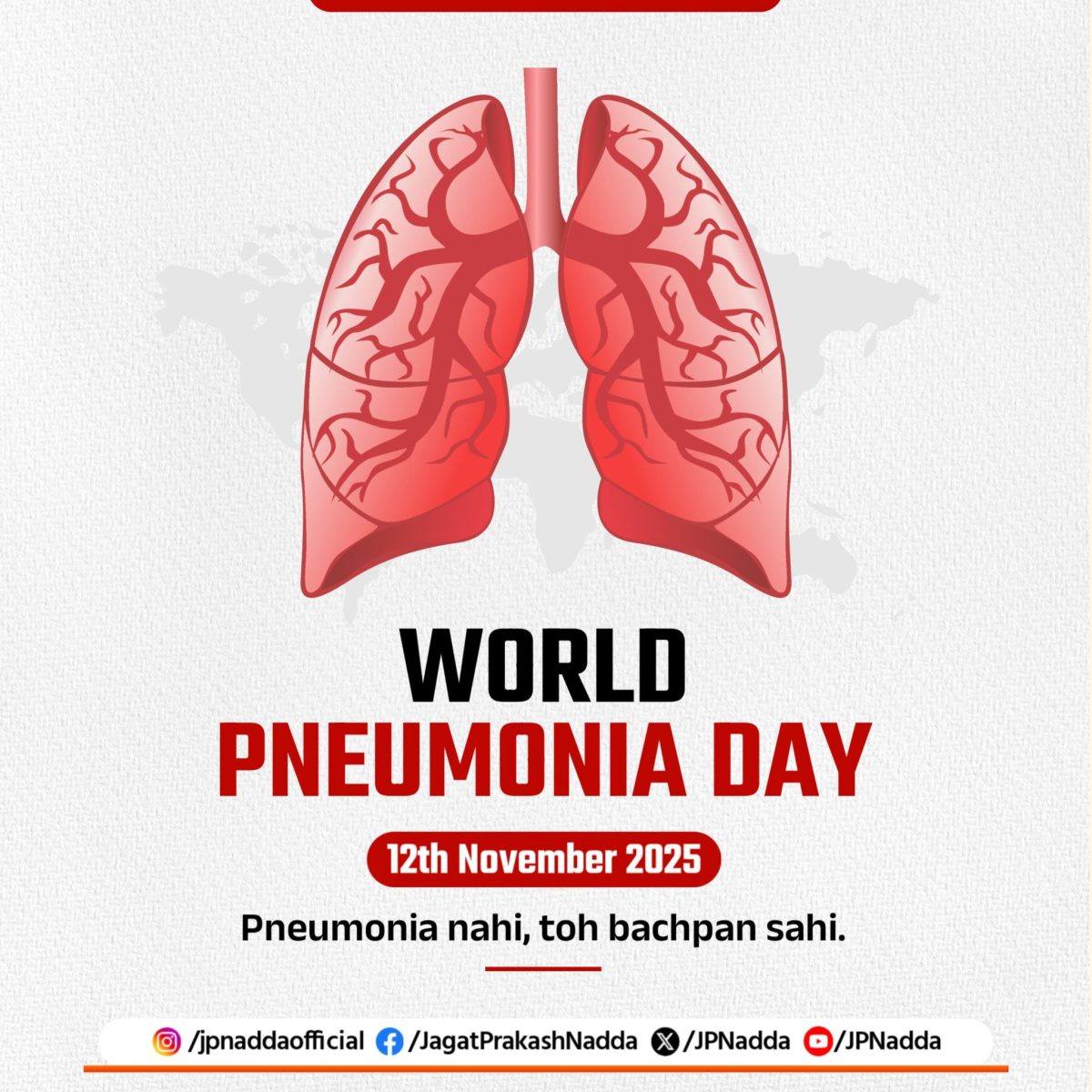 World Pneumonia Day: Union Health Minister J.P. Nadda Reaffirms Commitment to Protect Every Child from Pneumonia