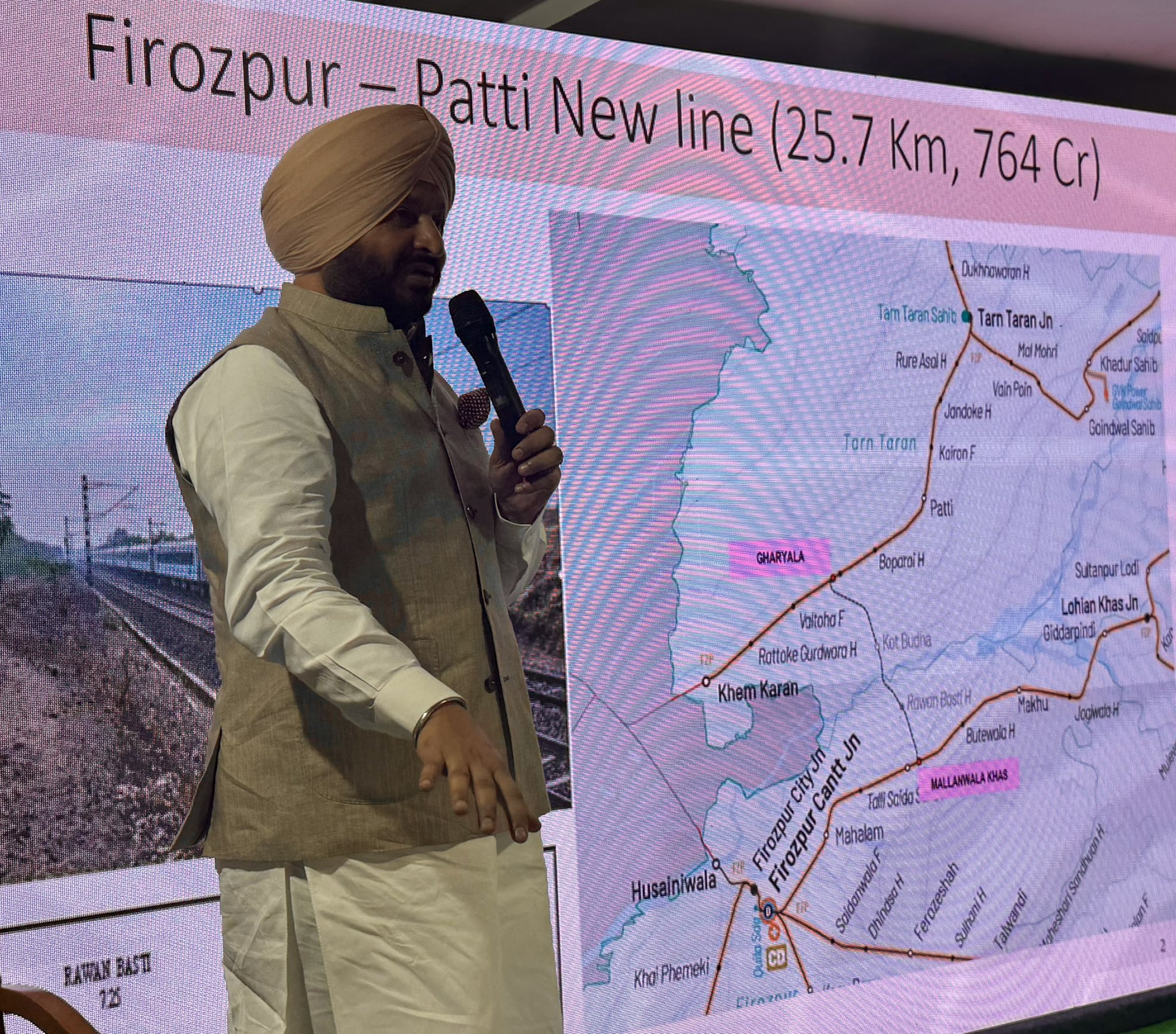पंजाबमधल्या फिरोजपूर-पट्टी रेल्वे लिंक प्रकल्पाला मंजुरी