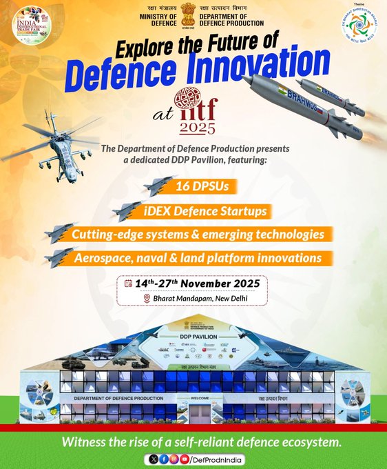 India to showcase indigenous defence capabilities at 44th India International Trade Fair