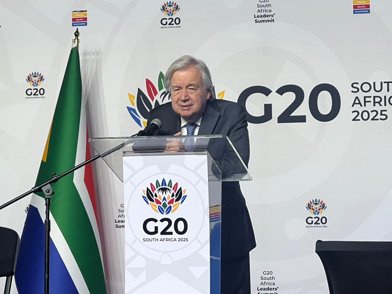 एंतोनियो गुतेरस ने जी20 देशों से वैश्विक समस्‍याओं से निपटने के लिए अपनी शक्ति का उपयोग करने का आग्रह किया