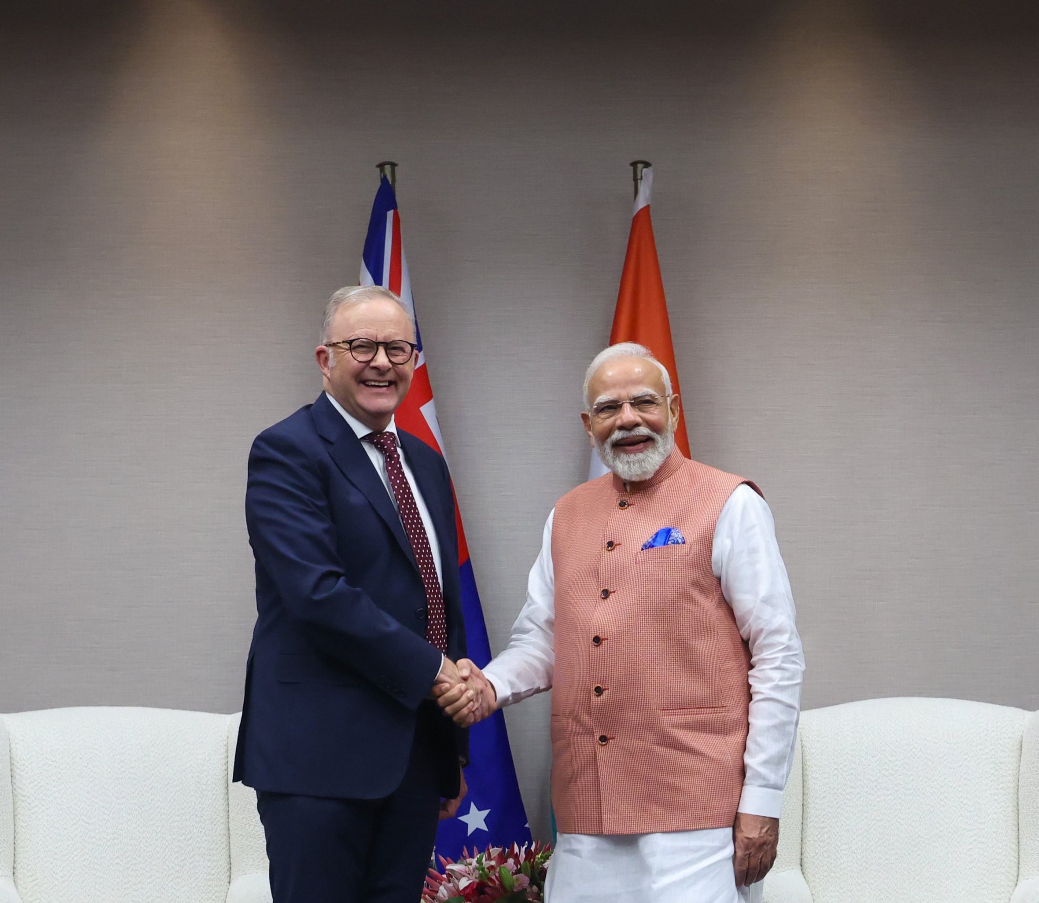 PM Modi Holds Bilateral Talks with Australian PM Anthony Albanese on G20 Sidelines in Johannesburg