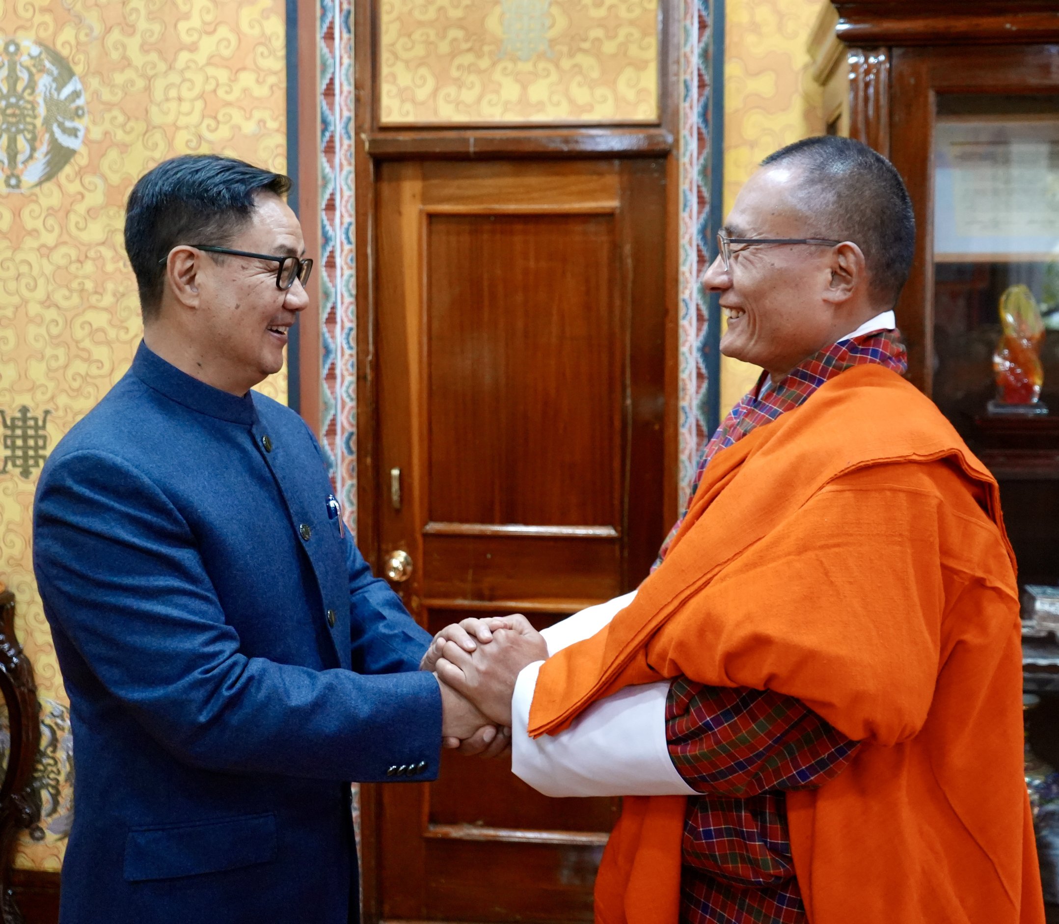 Kiren Rijiju meets Bhutan PM, highlights strong India-Bhutan ties