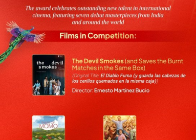 इफ्फीत सर्वोत्कृष्ट दिग्दर्शकीय पदार्पण श्रेणीत द डेव्हिल्स स्मोक हा चित्रपट प्रदर्शित