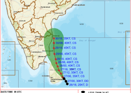Cyclone Ditwah moves toward Tamil Nadu Coast at 7–10 kmph