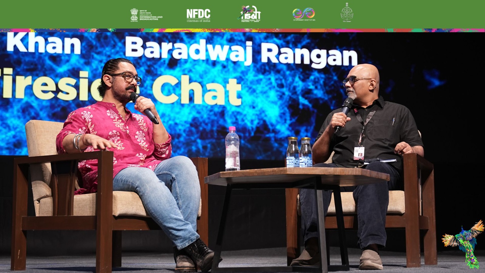 Bollywood Actor Aamir Khan Interacts with Filmgoers at IFFI Goa