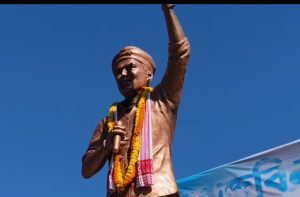 সৰভোগৰ গান্ধী ময়দানত জুবিন গাৰ্গৰ পূৰ্ণাংগ প্ৰতিমূৰ্তি উন্মোচন