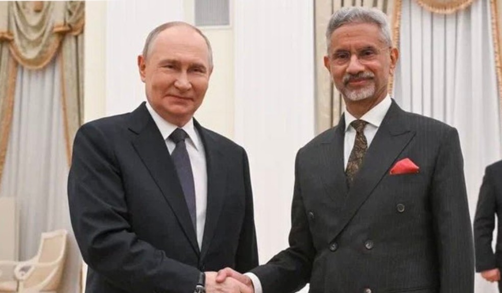 External Affairs Minister S Jaishankar meets Russian President Vladimir Putin in Moscow