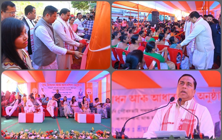 নাজিৰা পৌৰসভাৰ বিভিন্ন উন্নয়নমূলক প্ৰকল্পৰ উদ্বোধন আৰু আধাৰশিলা স্থাপন মন্ত্ৰী জয়ন্ত মল্লবৰুৱাৰ