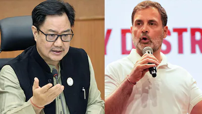 Union Minister Kiren Rijiju Criticizes Congress Leader Rahul Gandhi Over ‘Vote Theft’ Allegations