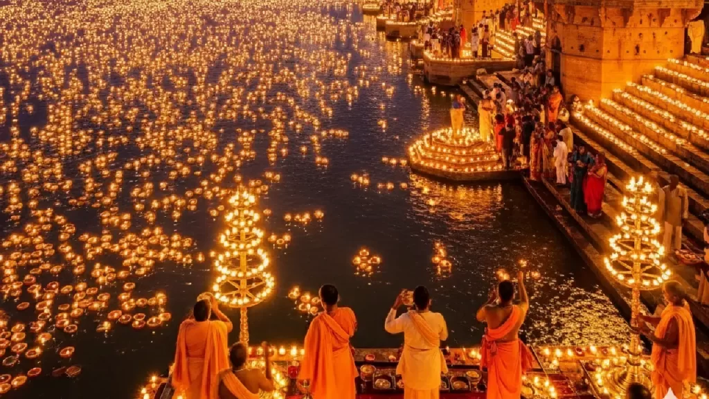 UP: Varanasi Glows in Dev Deepawali Splendour; CM Yogi Adityanath Lights First Lamp at Namo Ghat