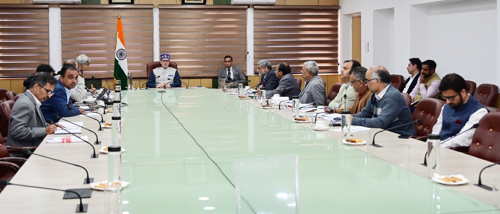 Omar Abdullah Reviews Revenue Department Projects, Calls for Fast-Tracking Pending Works