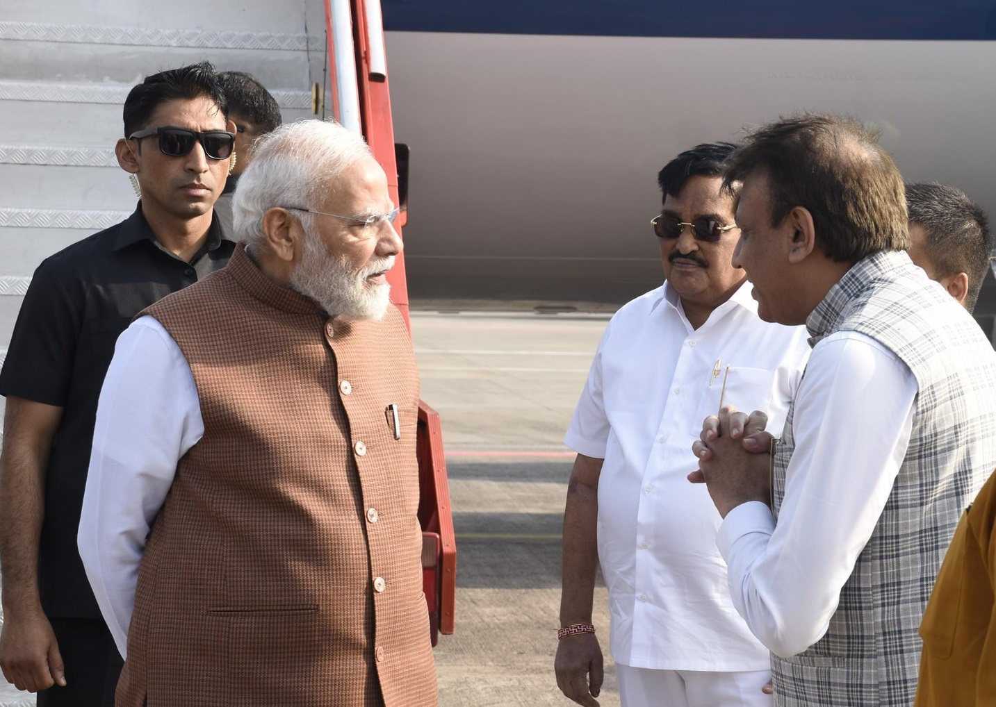 PM Narendra Modi visits under-construction bullet train station in Gujarat’s Surat 