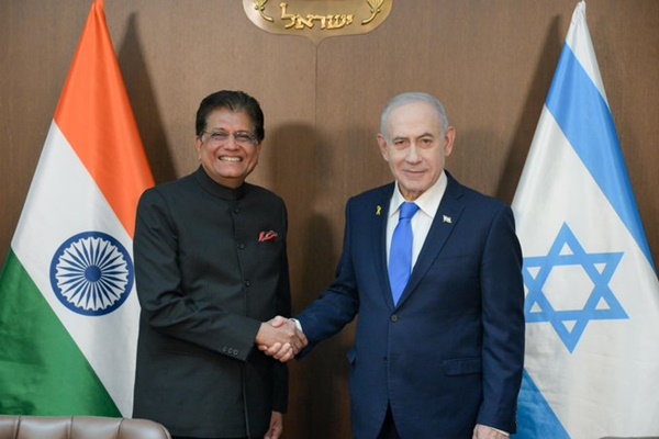Union Minister Piyush Goyal Meets Israeli PM Netanyahu at End of Three-Day Visit