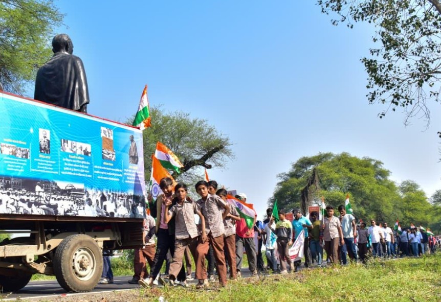 સરદાર વલ્લભભાઈ પટેલની 150મી જન્મજયંતી નિમિત્તે રાજ્યની અલગ અલગ વિધાનસભા બેઠકો પર પદયાત્રા યોજાઈ