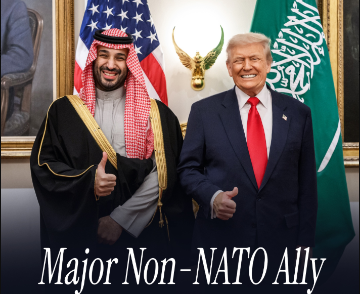 राष्‍ट्रपति ट्रंप ने सउदी अरब को औपचारिक रूप से प्रमुख गैर-नैटो सहयोगी मनोनीत किए जाने की घोषणा की