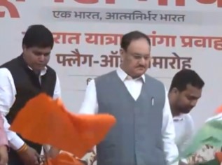 JP Nadda Flags Off Sardar@150 Unity March in Delhi to Commemorate Sardar Patel’s Birth Anniversary