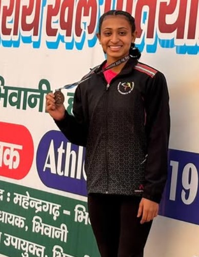 રાજ્યનાં ખેલાડી કાજલ વાજાએ હરિયાણામાં રાષ્ટ્રીય શાળા સ્તરની દોડ સ્પર્ધામાં કાંસ્ય ચંદ્રક જીત્યો