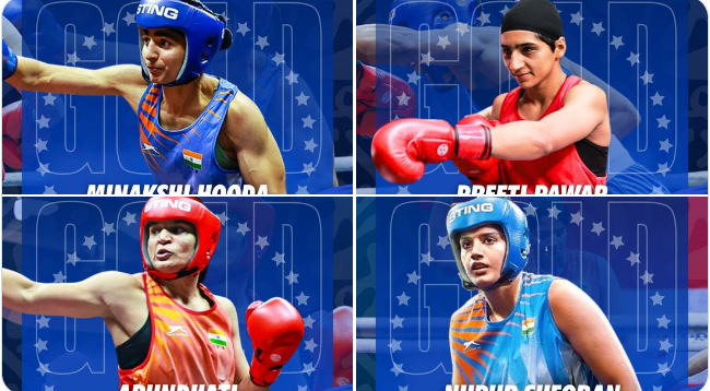 विश्वचषक मुष्टियुद्ध स्पर्धेच्या अंतिम सामन्यात भारतीय महिलांना सुवर्ण पदक