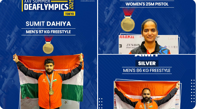 डीफॉलिंपिक क्रीडा स्पर्धेत वेगवेगळ्या प्रकारात भारताला दोन सुवर्ण, एक रौप्य पदक