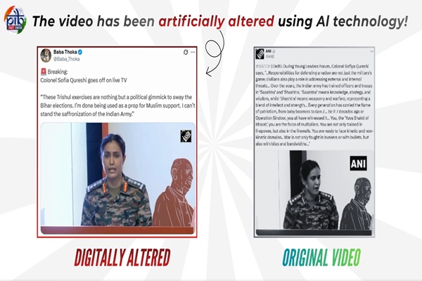 Government Refutes Fake AI-Generated Video of Colonel Sofia Qureshi Circulating on Social Media
