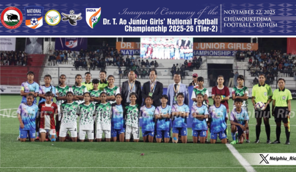 नागालैंड: डॉ. तालीमेरेन एओ जूनियर गर्ल्स नेशनल फुटबॉल चैंपियनशिप 2025-26 शुरू