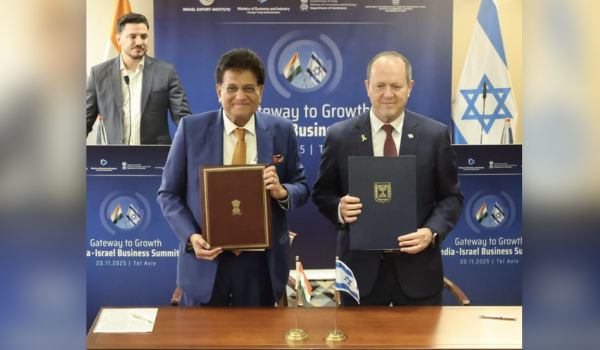 वाणिज्य और उद्योग मंत्री पीयूष गोयल ने कहा – भारत और इस्राइल शीघ्र लाभ सुनिश्चित करने के लिए प्रस्तावित मुक्त व्यापार समझौते को दो चरणों में लागू करेंगे