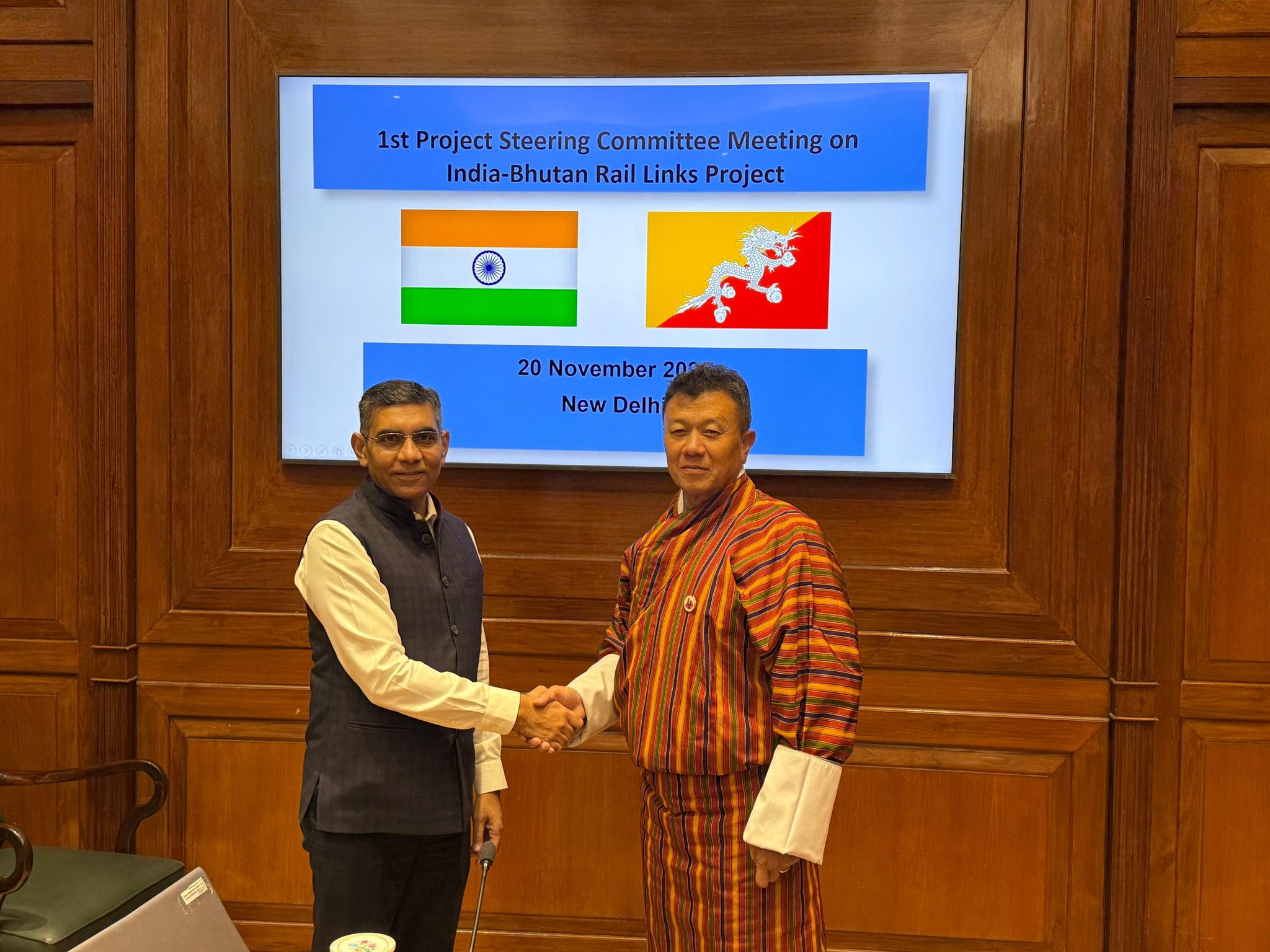 First Meeting on India-Bhutan Rail Project Held