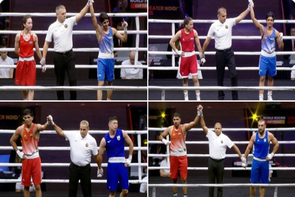 India’s Boxers Shine on Day One of World Boxing Cup Finals, All Four Reach Semis