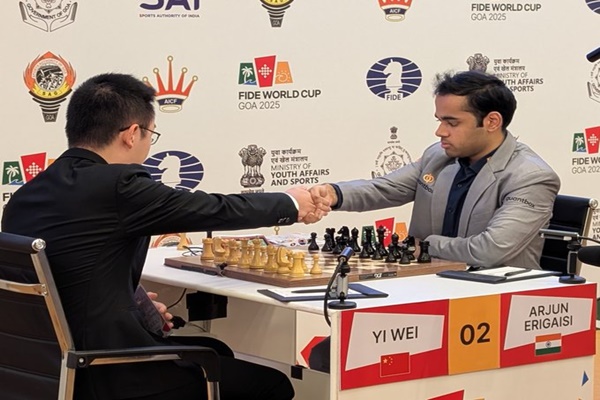 Arjun Erigaisi Draws with Wei Yi in FIDE Chess World Cup 2025 Quarterfinals