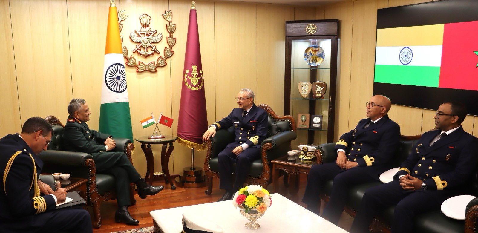 CDS Gen Anil Chauhan, Moroccan Naval Chief Review Steps to Boost Defence Cooperation