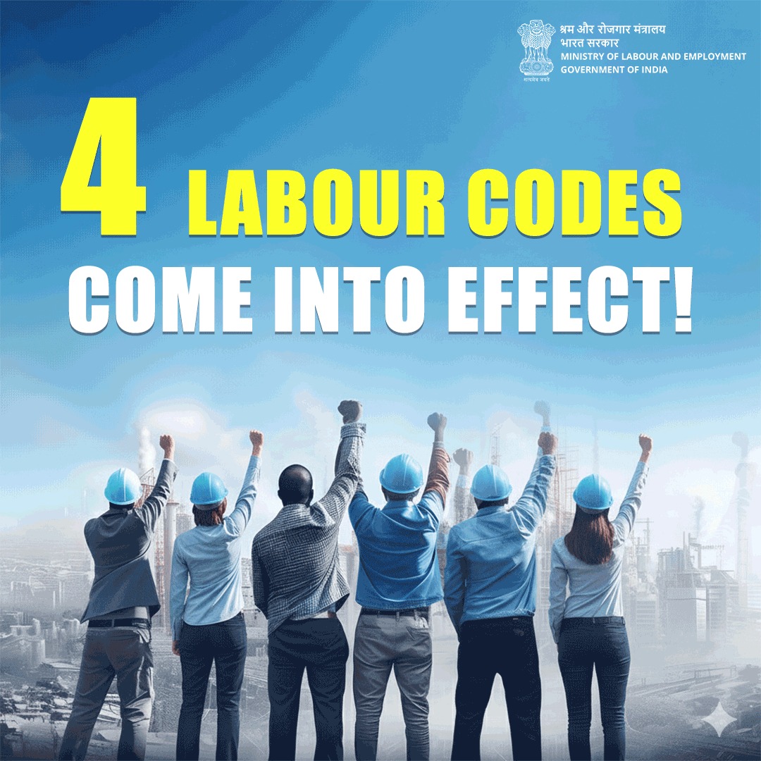 Government Implements Four New Labour Codes