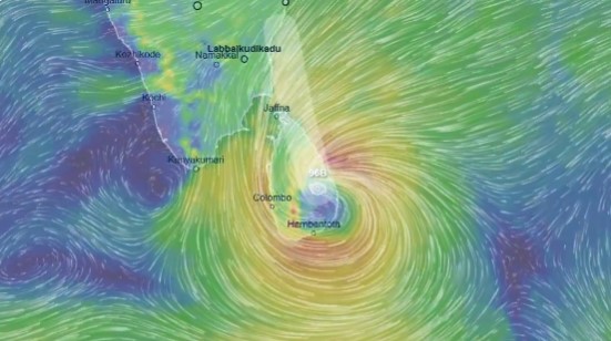 Deep Depression Near Sri Lanka Likely to Intensify Into Cyclone