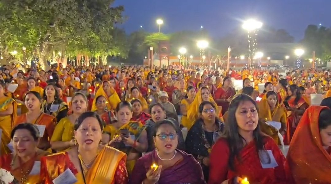 दिल्ली में यमुना तट के वासुदेव घाट पर महाशक्ति आराधना कार्यक्रम का किया गया आयोजन