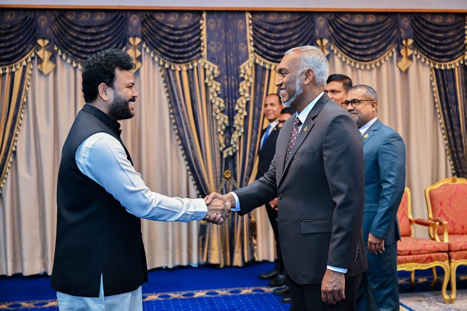 Civil aviation Minister Ram Mohan Naidu meets Maldivian President in Malé