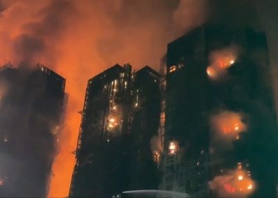 Hong Kong High-Rise Fire Kills 65, Rescue Operations Continue Amid Thick Smoke