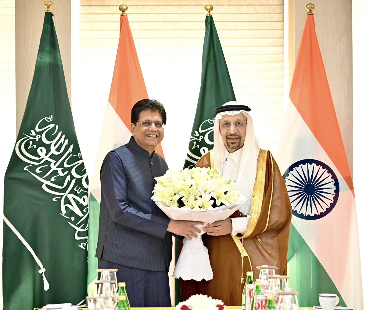 Minister Piyush Goyal meets IM of Saudi Arabia, Khalid A. Al-Falih