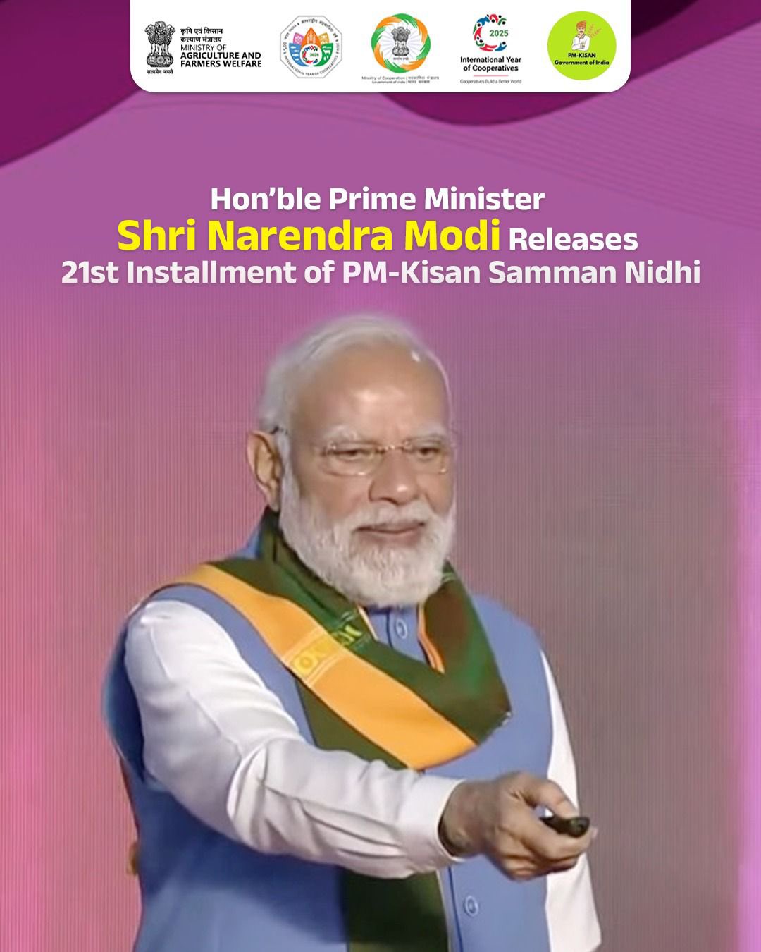 PM Modi Releases 21st PM-KISAN Installment in Coimbatore