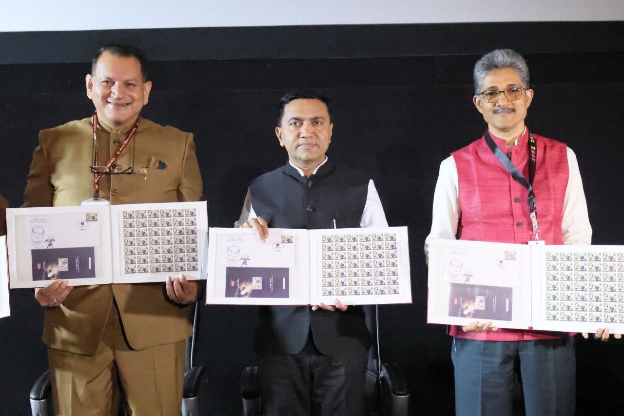 Goa CM Releases Commemorative Stamp Honouring Filmmaker K Vaikunth at IFFI 56