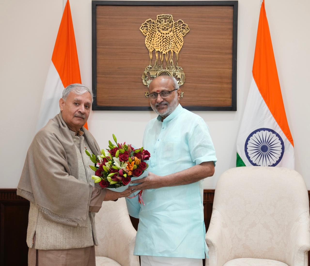 उपराष्ट्रपति से मिले राज्य मंत्री राव इंद्रजीत सिंह; नीति आयोग की पहलों और विकसित भारत विज़न पर हुई समीक्षा