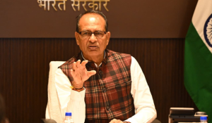 কৃষি ও কৃষক কল্যাণ মন্ত্রী শিবরাজ সিং চৌহান বলেছেন ভারতে মোট খাদ্যশস্য উৎপাদন আট শতাংশ বৃদ্ধি পেয়েছে