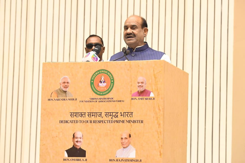 सिंधी समाज के योगदान पर लोकसभा अध्यक्ष और रक्षा मंत्री ने की सराहना