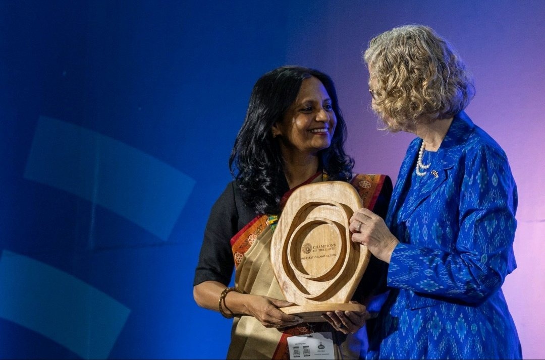 आईएएस अधिकारी सुप्रिया साहू ने संयुक्त राष्ट्र पर्यावरण कार्यक्रम-यूएनईपी का 2025 चैंपियंस ऑफ द अर्थ पुरस्कार जीता