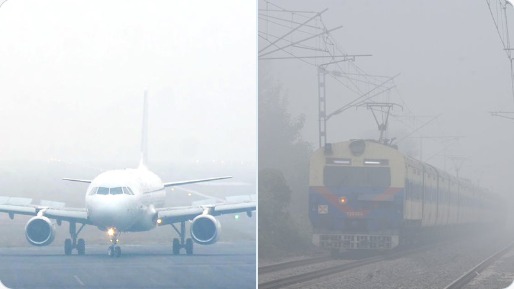 দিল্লী সহ জাতীয় রাজধানী অঞ্চলে ঘন কুয়াশার কারণে আজ বিমান ও ট্রেন চলাচলে ব্যাপক বিঘ্ন ঘটেছে।